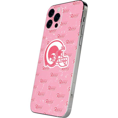NFL Los Angeles Rams Pink Logo Blast iPhone 12 Pro Max Skin